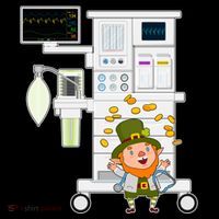 St Patrick's Day Leprechaun Anesthesia Machine Backpack thumb 2