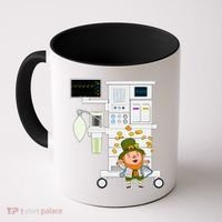 St Patrick's Day Leprechaun Anesthesia Machine Coffee Mug thumb 0