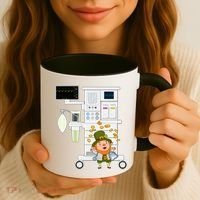 St Patrick's Day Leprechaun Anesthesia Machine Coffee Mug thumb 3