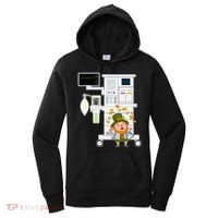 St Patrick's Day Leprechaun Anesthesia Machine Women's Hoodie thumb 0