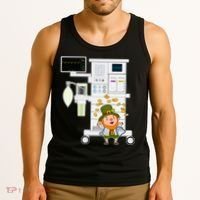 St Patrick's Day Leprechaun Anesthesia Machine Tank Top thumb 3