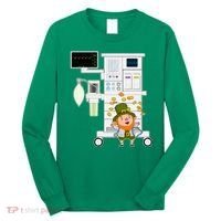 St Patrick's Day Leprechaun Anesthesia Machine Long Sleeve Shirt thumb 0