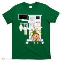 St Patrick's Day Leprechaun Anesthesia Machine T-Shirt thumb 0