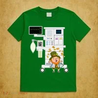 St Patrick's Day Leprechaun Anesthesia Machine T-Shirt thumb 5