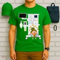 St Patrick's Day Leprechaun Anesthesia Machine T-Shirt thumb 6