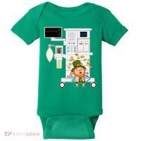 St Patrick's Day Leprechaun Anesthesia Machine Baby Bodysuit thumb 0