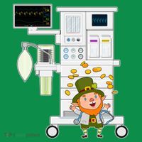 St Patrick's Day Leprechaun Anesthesia Machine Baby Bodysuit thumb 2
