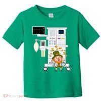 St Patrick's Day Leprechaun Anesthesia Machine Toddler T-Shirt thumb 0