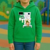 St Patrick's Day Leprechaun Anesthesia Machine Kids Hoodie thumb 3