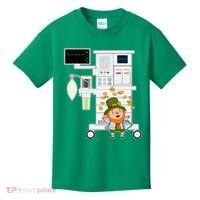 St Patrick's Day Leprechaun Anesthesia Machine Kids T-Shirt thumb 0
