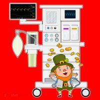 St Patrick's Day Leprechaun Anesthesia Machine Santa Hat thumb 1