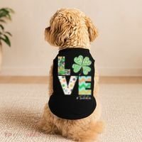 St Patrick's Day Love Teacher Life  Doggie Tank thumb 2
