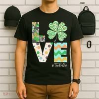 St Patrick's Day Love Teacher Life  T-Shirt thumb 6