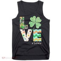 St Patrick's Day Love Teacher Life  Tank Top thumb 0