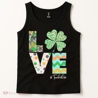 St Patrick's Day Love Teacher Life  Tank Top thumb 2
