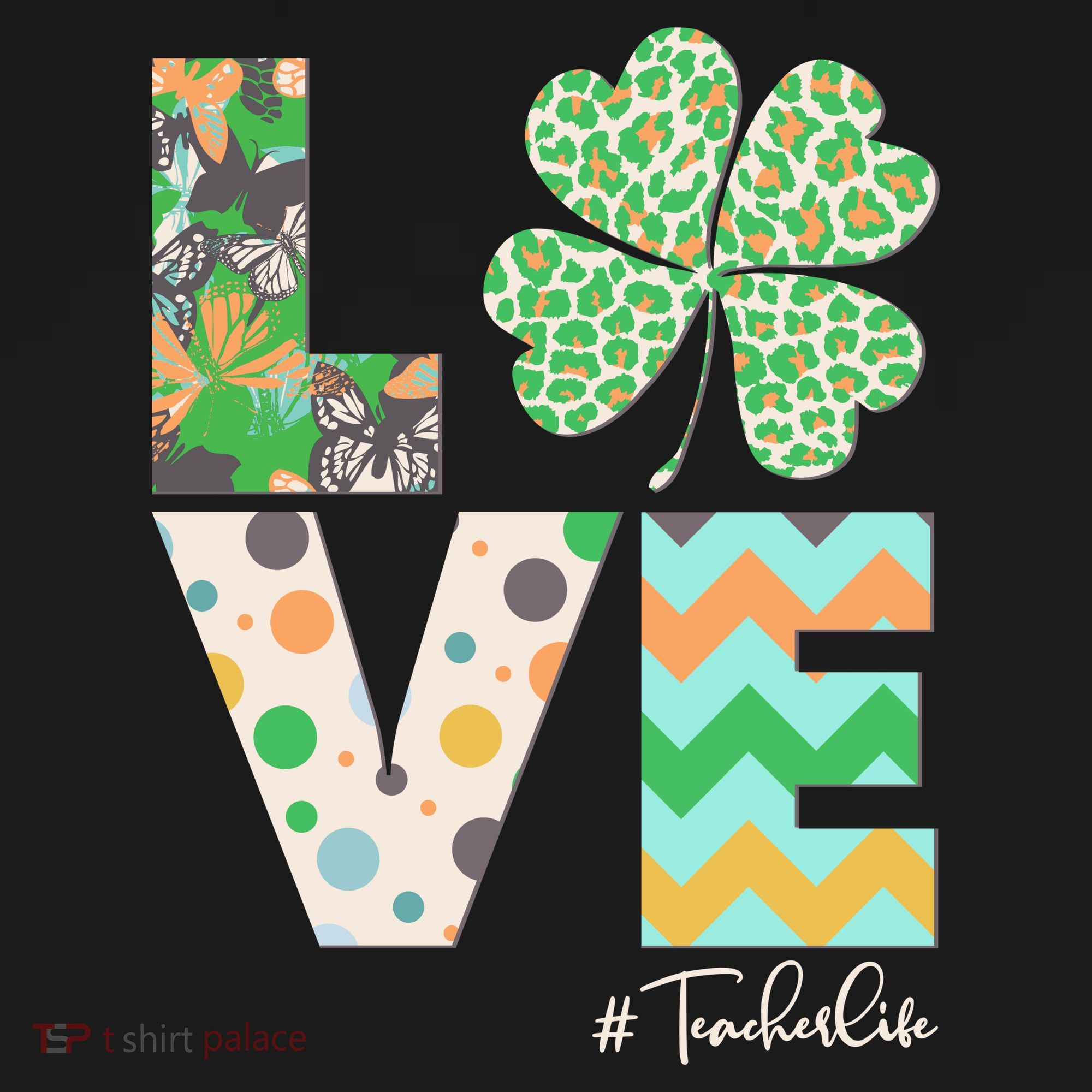 St Patrick's Day Love Teacher Life  Tank Top