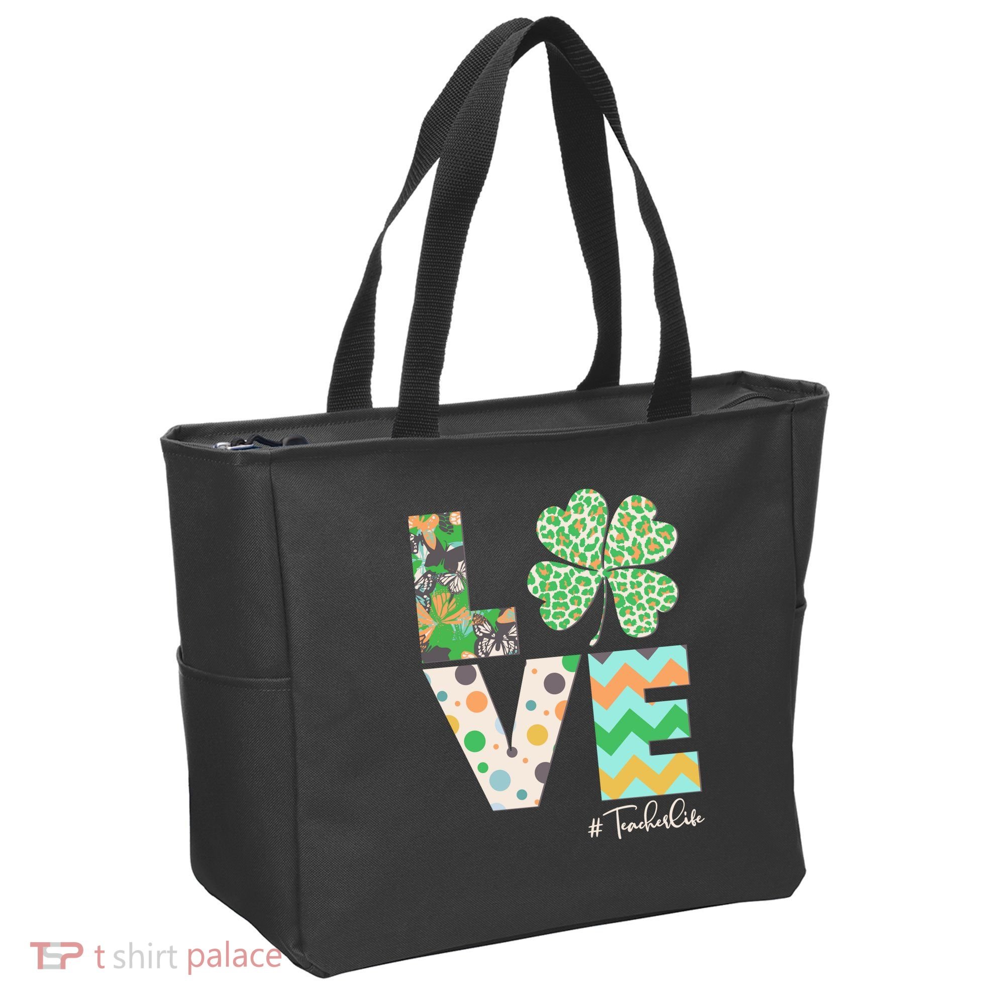 St Patrick's Day Love Teacher Life  Tote Bag