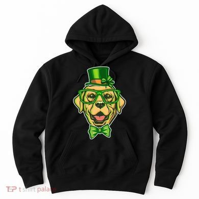 St Patrick's Day Lucky Golden Retriever Dog Hoodie
