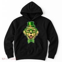 St Patrick's Day Lucky Golden Retriever Dog Hoodie thumb 0