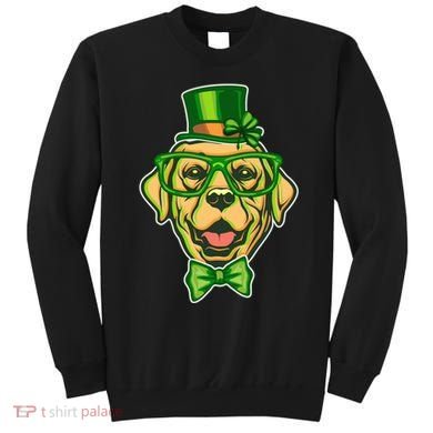 St Patrick's Day Lucky Golden Retriever Dog Sweatshirt