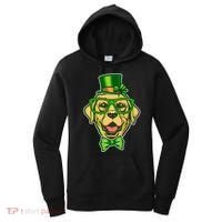 St Patrick's Day Lucky Golden Retriever Dog Women's Hoodie thumb 0