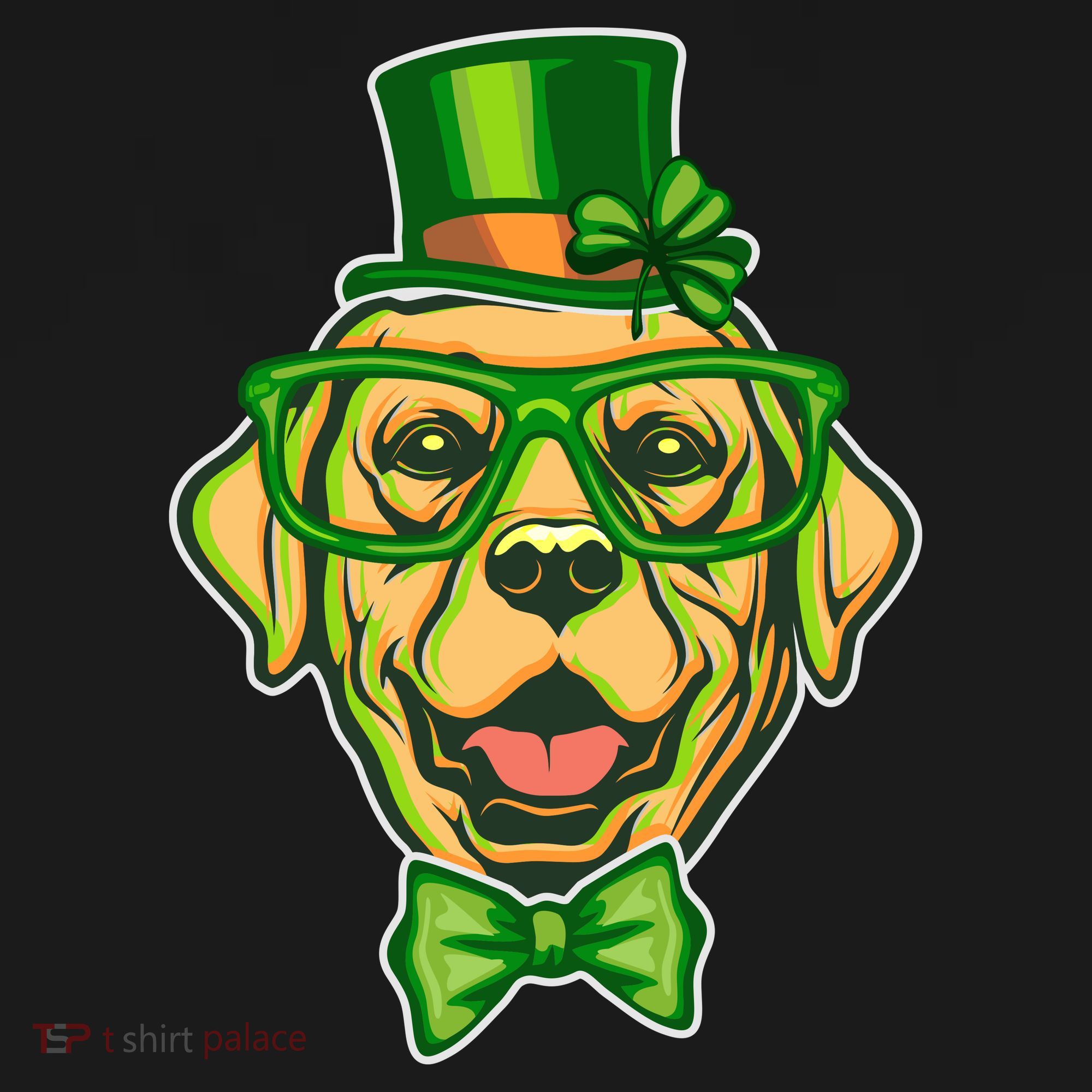 St Patrick's Day Lucky Golden Retriever Dog Women's Hoodie