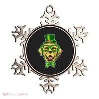 St Patrick's Day Lucky Golden Retriever Dog Ornament thumb 0