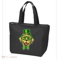 St Patrick's Day Lucky Golden Retriever Dog Tote Bag thumb 3