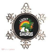 St Patrick's Day Lucky Saurus T-Rex With Pot Of Gold Ornament thumb 0