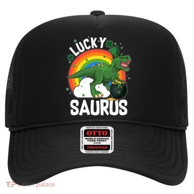 St Patrick's Day Lucky Saurus T-Rex With Pot Of Gold Hat