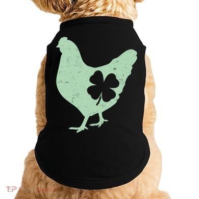 St Patrick's Day Lucky Shamrock Clover Chicken Doggie Tank