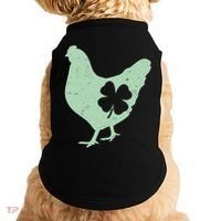 St Patrick's Day Lucky Shamrock Clover Chicken Doggie Tank thumb 0