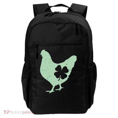 St Patrick's Day Lucky Shamrock Clover Chicken Backpack