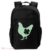 St Patrick's Day Lucky Shamrock Clover Chicken Backpack thumb 0