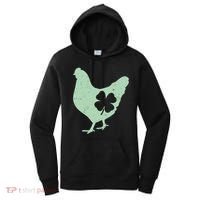St Patrick's Day Lucky Shamrock Clover Chicken Women's Hoodie thumb 0