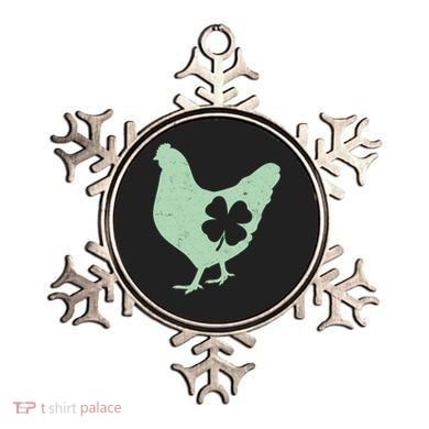 St Patrick's Day Lucky Shamrock Clover Chicken Ornament