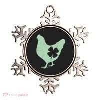 St Patrick's Day Lucky Shamrock Clover Chicken Ornament thumb 0