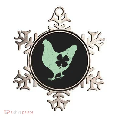 St Patrick's Day Lucky Shamrock Clover Chicken Ornament