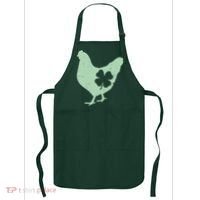 St Patrick's Day Lucky Shamrock Clover Chicken Apron thumb 0
