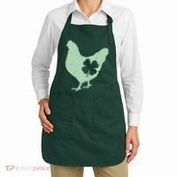 St Patrick's Day Lucky Shamrock Clover Chicken Apron thumb 2