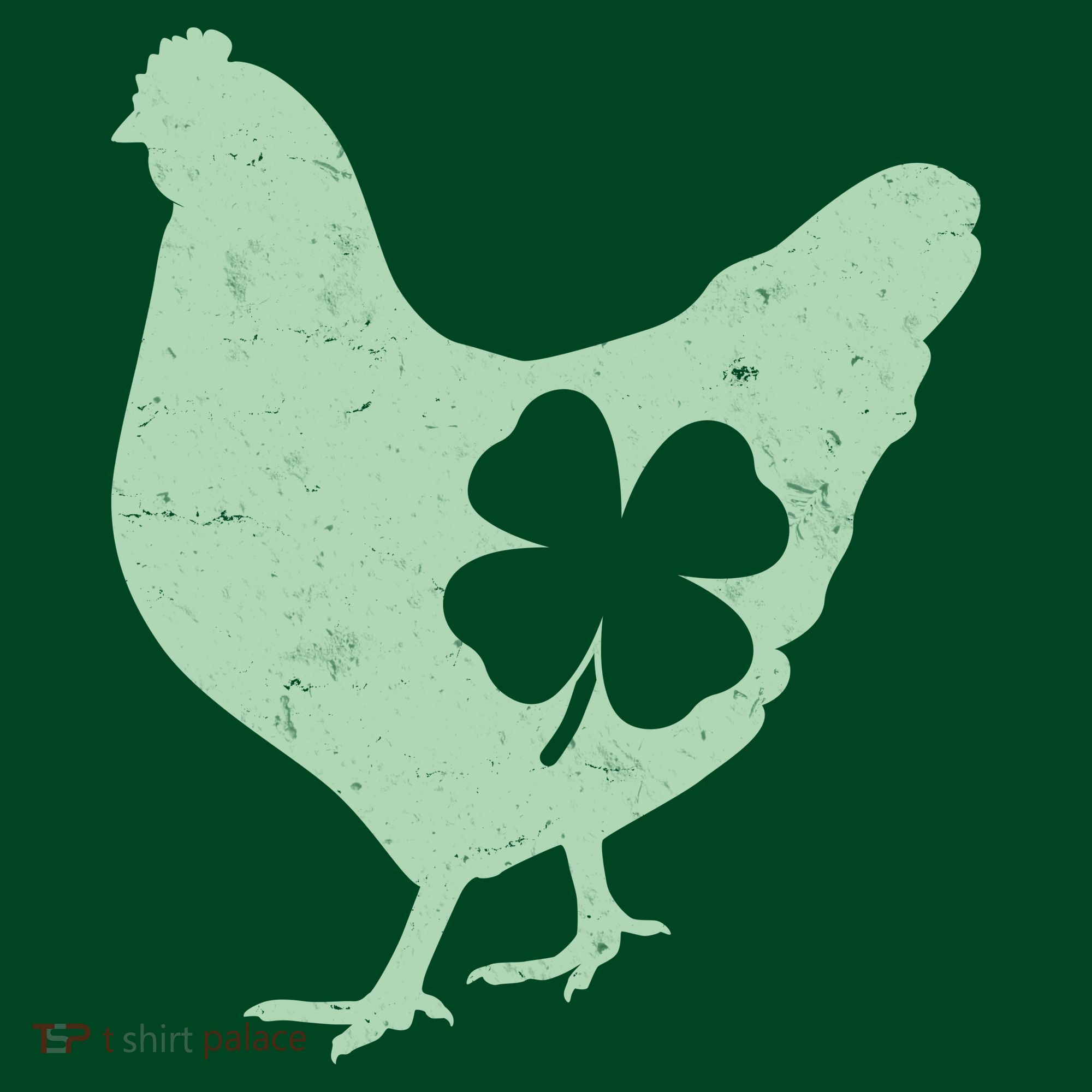 St Patrick's Day Lucky Shamrock Clover Chicken Apron