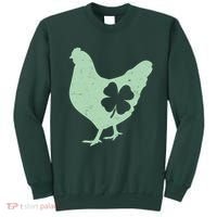 St Patrick's Day Lucky Shamrock Clover Chicken Sweatshirt thumb 0