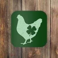St Patrick's Day Lucky Shamrock Clover Chicken Coaster thumb 0