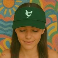 St Patrick's Day Lucky Shamrock Clover Chicken Visor thumb 2