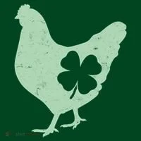 St Patrick's Day Lucky Shamrock Clover Chicken Women's T-Shirt thumb 6