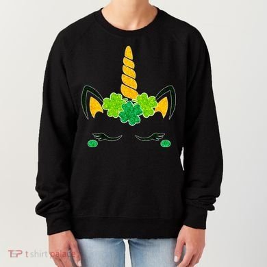 St Patrick's Day Lucky Unicorn Women's Sweatshirt