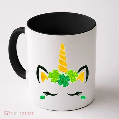 St Patrick's Day Lucky Unicorn Coffee Mug