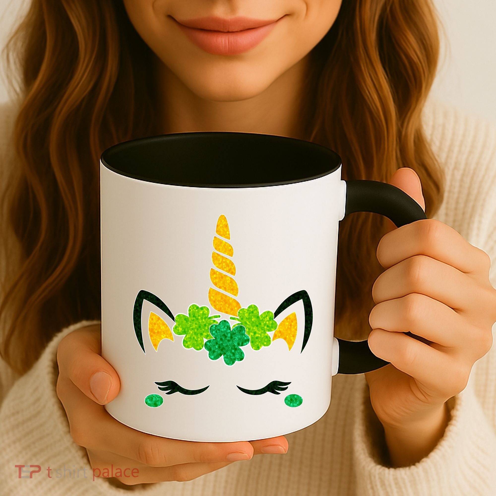 St Patrick's Day Lucky Unicorn Coffee Mug