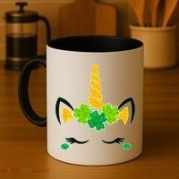 St Patrick's Day Lucky Unicorn Coffee Mug thumb 4