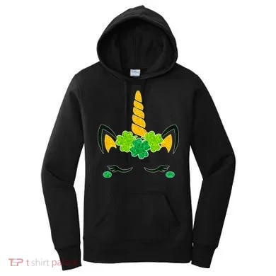St Patrick's Day Lucky Unicorn Women's Hoodie